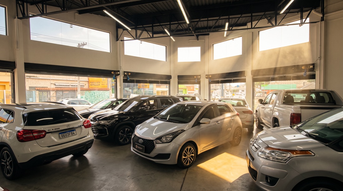 Seminovos no showroom da Belloni Motors